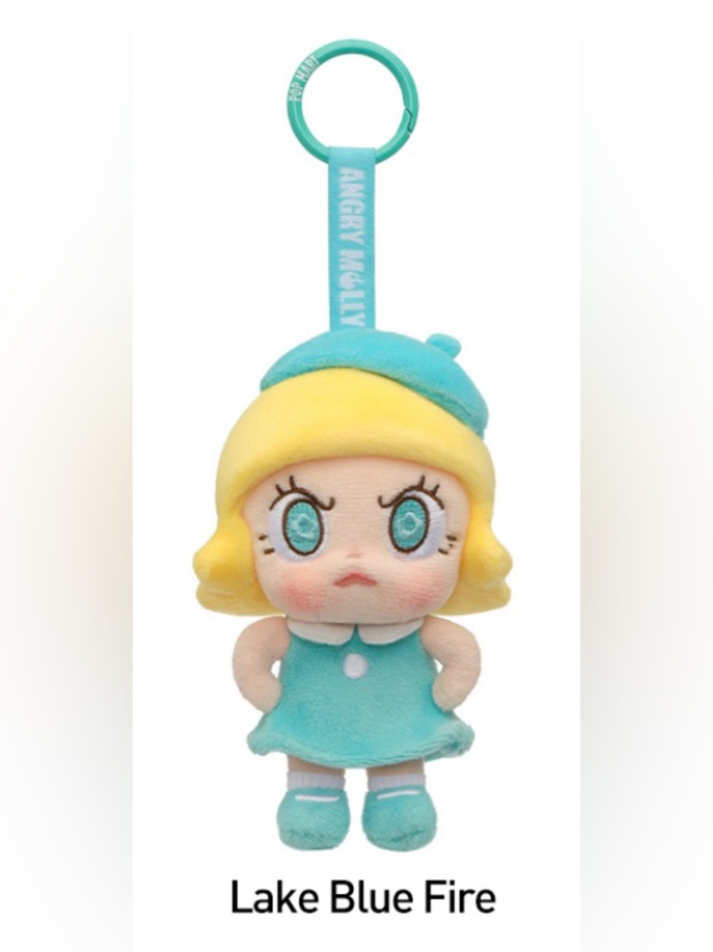 Angry Molly Plush Pendant - Lake Blue Fire